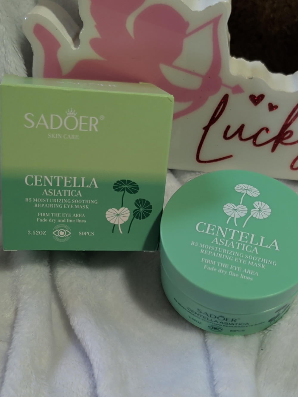 Centella Asiatica B5 Moisturizing Repairing Eye Mask - Green